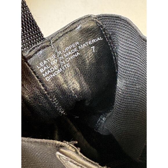 Steve Madden Y2K Black Leather Chunky Platform Chelsea Boots Womens Sz 7 - Picture 5 of 6